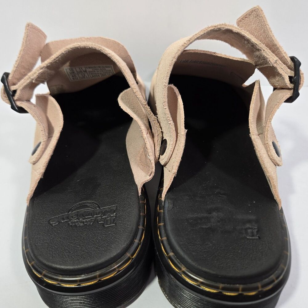 Dr. Martens Carlson Mule Clog Mens 11 Women 12 Suede Slingback Strap Light Pink - Picture 3 of 6